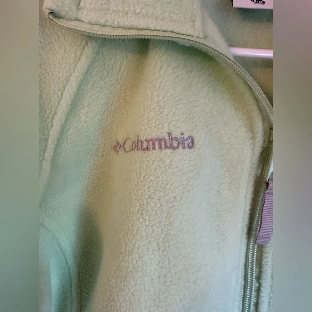 Columbia Mint Green Youth Fleece Jacket